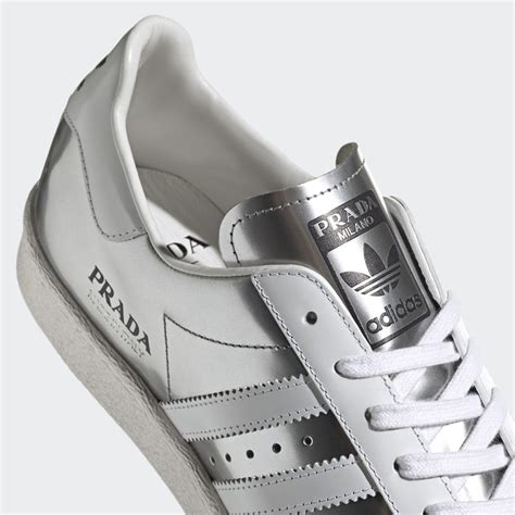 prada x adidas superstar silver metallic|Adidas X Prada resale.